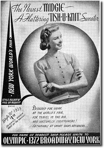 1939 Sweater Ad