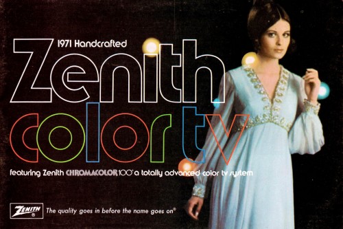 Zenith Catalog Cover