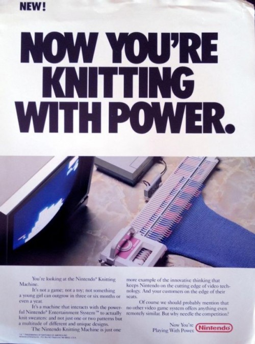 Nintendo Knitting Machine